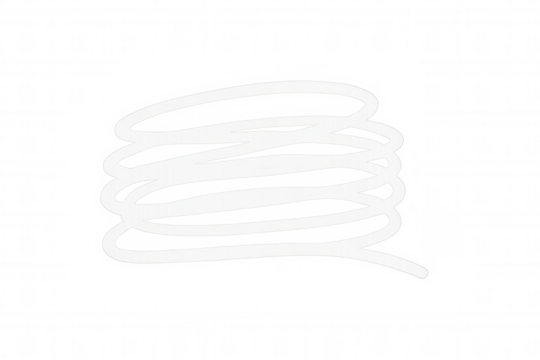 White spiral shape with transparent background, perfect for adding a unique touch to graphic design projects