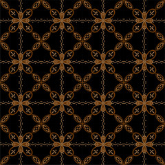 Luxurious and elegant vector modern Javanese traditional ethnic batik pattern template