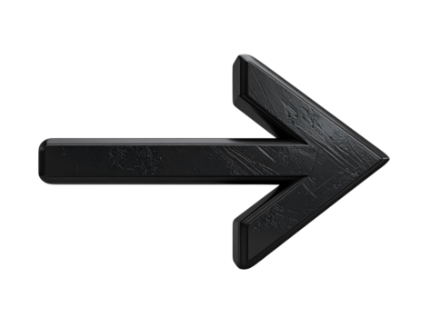 Simple black arrow pointing left isolated on transparent background PNG - Powered by Adobe