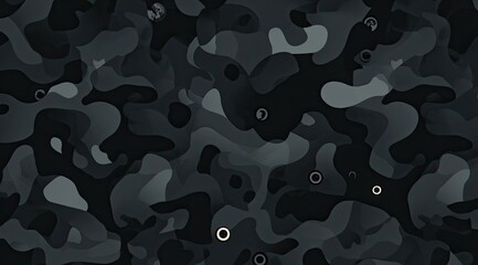Abstract dark gray camouflage pattern