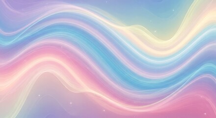 Obraz premium Ethereal Pastel Waves: A Delicate Gradient of Dreamy Soft Hues