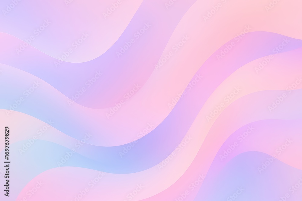 Poster soft pastel abstract waves background with smooth gradient colors