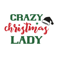 Fototapeta premium crazy christmas lady
