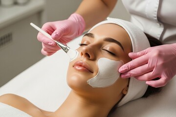 Relaxation in Progress at the Beauty Salon