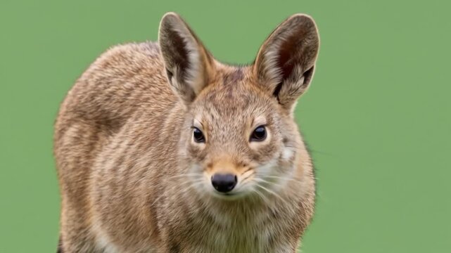 Agile agouti gazes poised focused