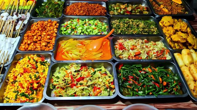 A selection of typical Indonesian culinary delights