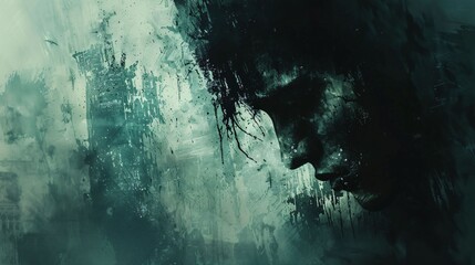 solitude, dépression, replis sur soi, illustration sur le thème de la santé mentale