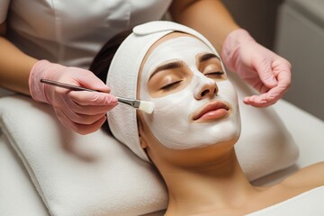 Unwinding with a Therapeutic Facial Mask