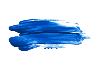 Fototapeta premium Abstract paint brush stroke isolated on black background, colorful artistic texture for creative design, decoration, and digital artwork