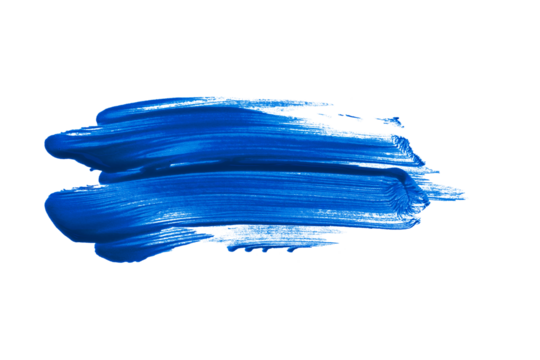 Abstract paint brush stroke isolated on black background, colorful artistic texture for creative design, decoration, and digital artwork