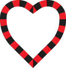 Abstract red heart illustration scalable vector graphic for valentines day or love concepts vector