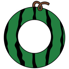 watermelon fruit cartoon bulletin board ideas editable name tags photo frame for first day of school back to school	