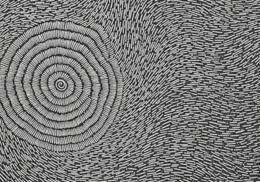 Textured monochrome pattern with a flowing spiral design