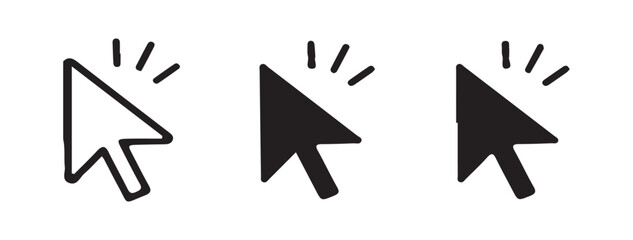 Vector Icons of Mouse Cursors for Digital and Web Projects