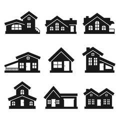 Hand drawn house silhouette