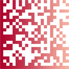 Fototapeta premium Código QR de datos rojo