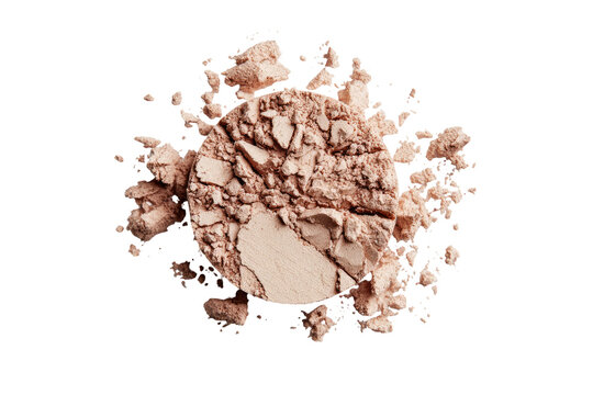 Light beige powder exploding outward, centered