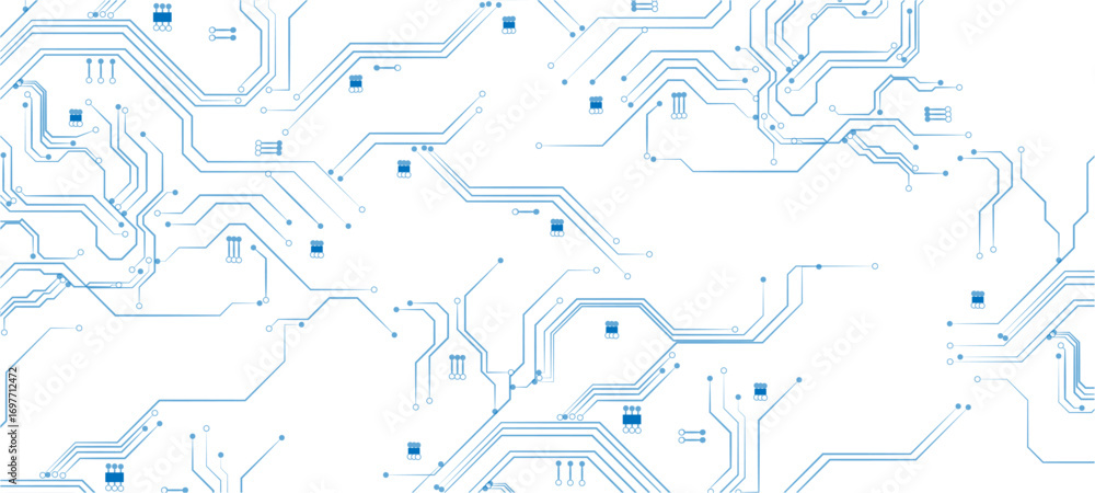 Poster technology black circuit diagram concept.high-tech circuit board connection system.vector abstract t