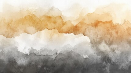 Abstract painting in serene studio setting with calming colors