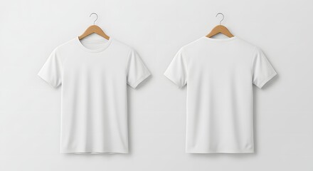 T-shirt mockup on hanger