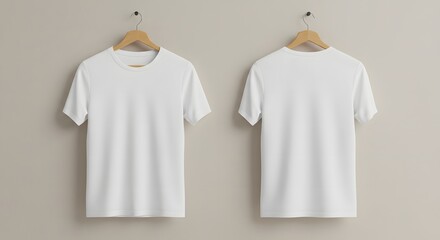 T-shirt mockup on hanger