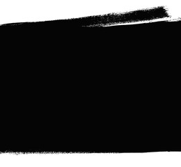 Obraz premium Pinselfläche in schwarz als grunge Hintergrund mit Textfreiraum