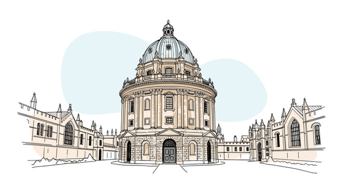 The iconic radcliffe camera building a landmark in english architecture