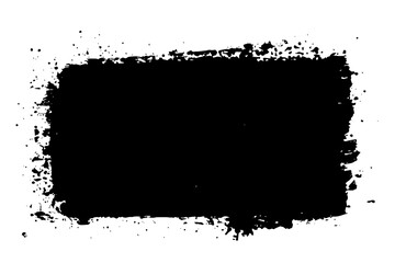 brush stroke. rectangular shape Linocut grunge stamp textures on white background. Dust overlay distress grain textures. Ink roller vintage letterpress textures with rough edges. Eroded dirty b