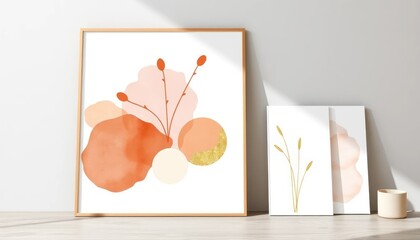 Minimalist Abstract Botanical Art Prints for Home Decor