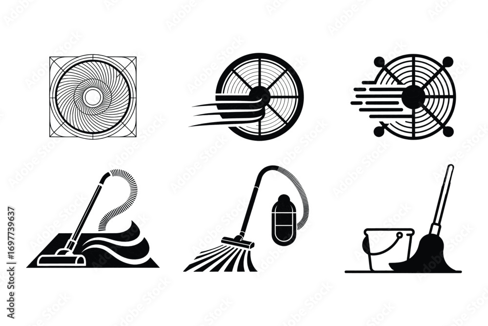 Poster simple abstract black shape design element with white background