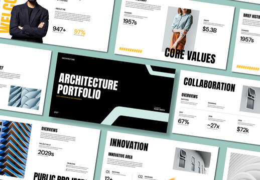Modern Architecture Portfolio Template Design