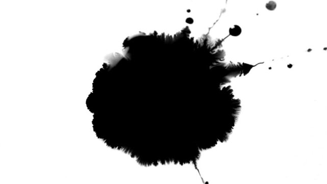 black ink splat