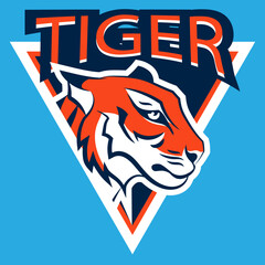Tiger logo background