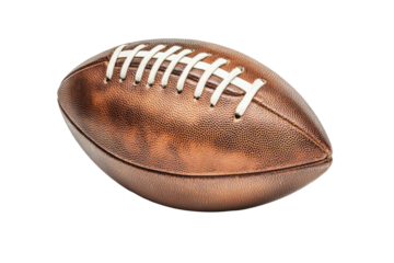 Vintage brown leather American football
