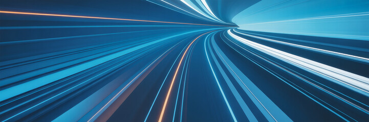 Abstract futuristic speed light trails background technology motion graphic wallpaper design art