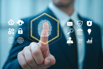 Fingerprint scanning for secure access and data protection in business and personal technology use