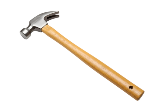 Claw Hammer A Detailed CloseUp View of a Classic Carpenters Tool isolated on transparent background