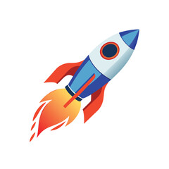 Space rocket emoji vector symbol ship illustration 