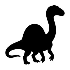 Silhouette of Spinosaurus Dinosaur