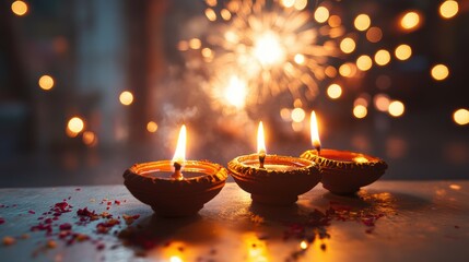 Banner design for diwali festival and podium,Diwali light decoration candle with fireworks,Stage,Product display Showcase design sparkle background,Deepavali,Dipavali,3D podium illustration.