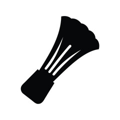 Silhouette of a bunch of celery stalks fresh healthy food ingredient for cooking and healthy eating