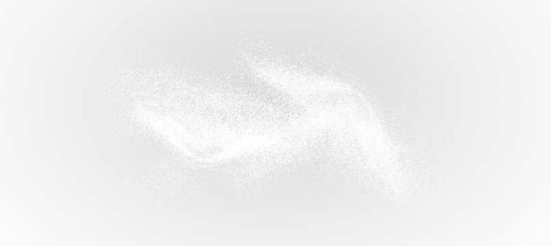 Powder, talc. Flour, sugar and salt texture isolated on transparent background. Dust, spices and seasonings effect, vector png.	
