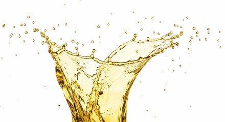 Stunning Liquid Splash Golden Beverage Burst Perfect for Advertising  Design Projects