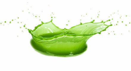Vibrant Green Liquid Splash Perfect for Backgrounds Textures and Design Projects