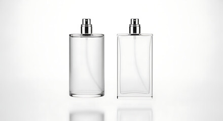 Luxury Blank Perfume Bottle Mockup - Elegant Glass On White