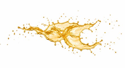 Stunning Golden Liquid Splash Perfect for Design Projects