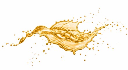 Golden Liquid Splash Dynamic Pour Fluid Motion Abstract Background Food and Beverage Photography Texture Design Element