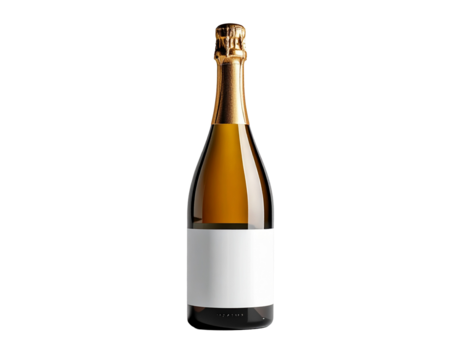Elegant Minimalist Champagne Bottle Design