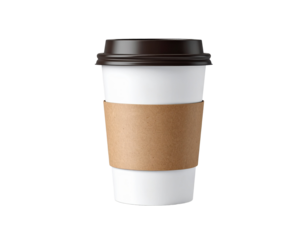 Minimalist Coffee Cup Design with Lid for Stock Use