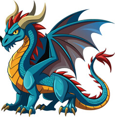 High-Detail Dragon Vector